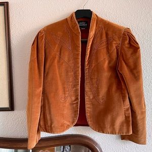 Vintage patty Woodard velveteen bolero jacket